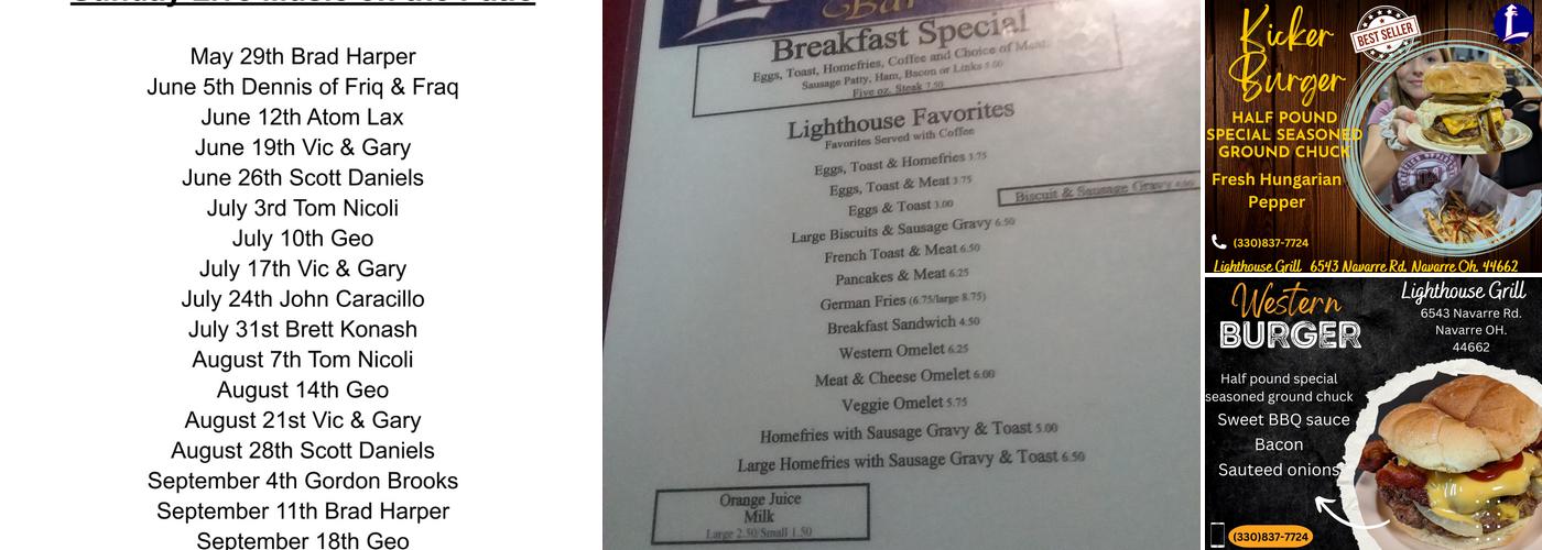 Lighthouse Grill Menu