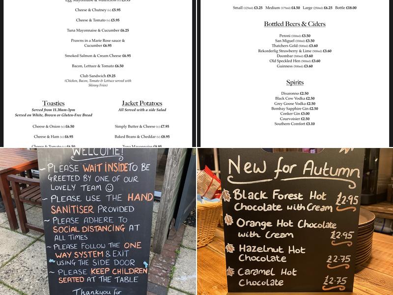 The Stableyard Restaurant Menu