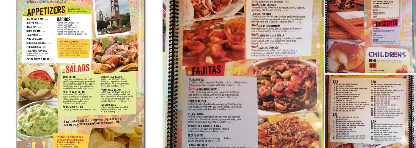 El Azteca Mexican Restaurant Menu