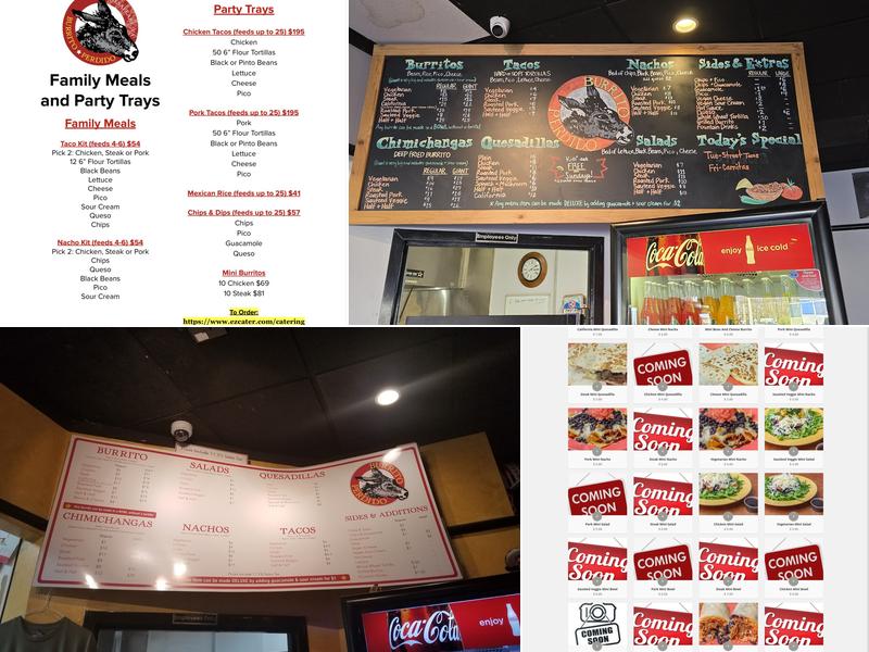 Burrito Perdido Menu