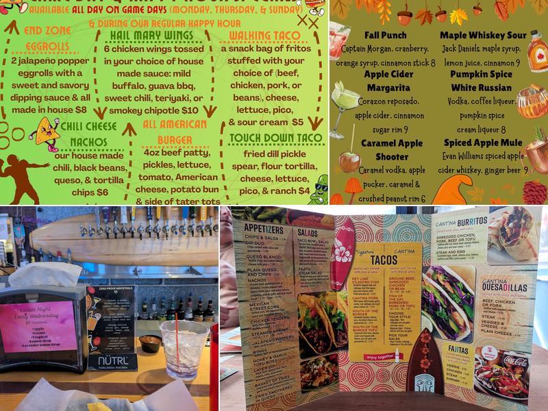 Colley Cantina Menu