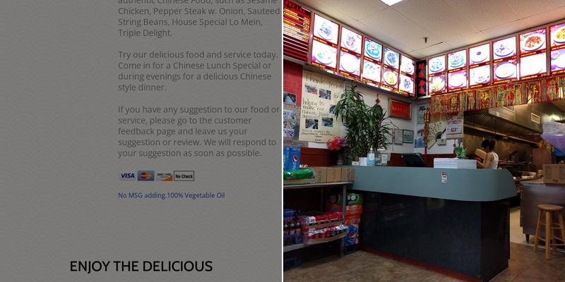 Jacky Chen Restaurant Menu