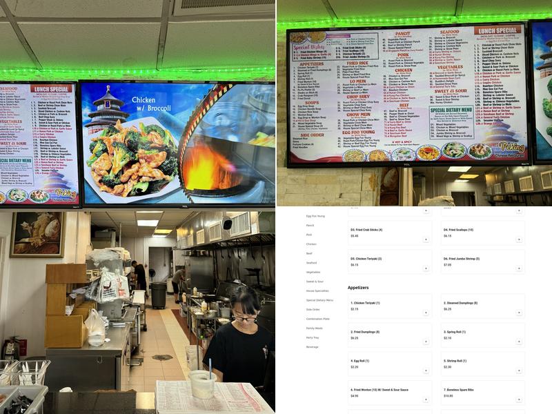 Peking Restaurant Menu