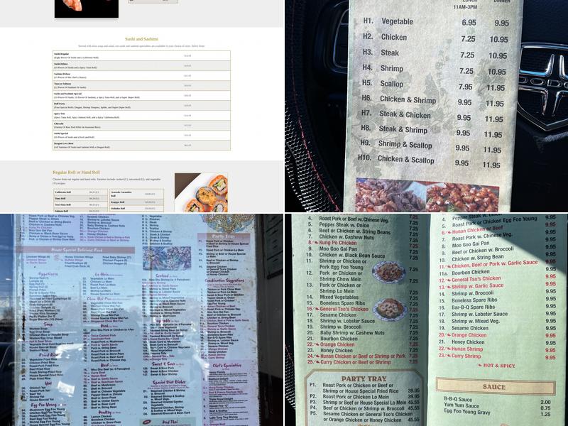 GOLDEN DRAGON CHINESE RESTAURANT Menu