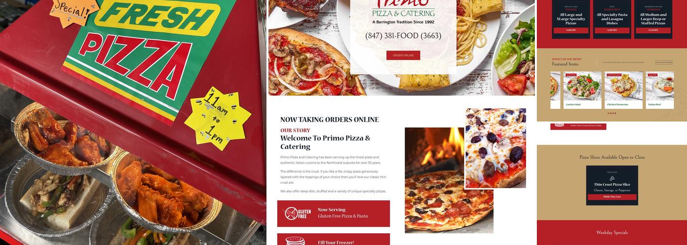 Primo Pizza & Catering Menu