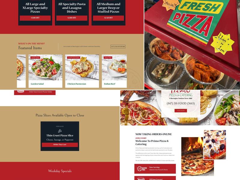 Primo Pizza & Catering Menu