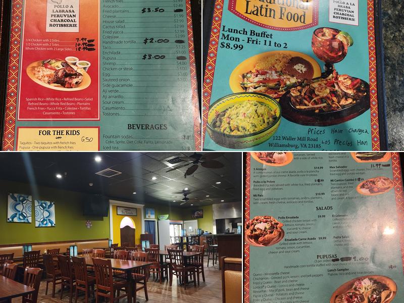 El Sabroson Menu