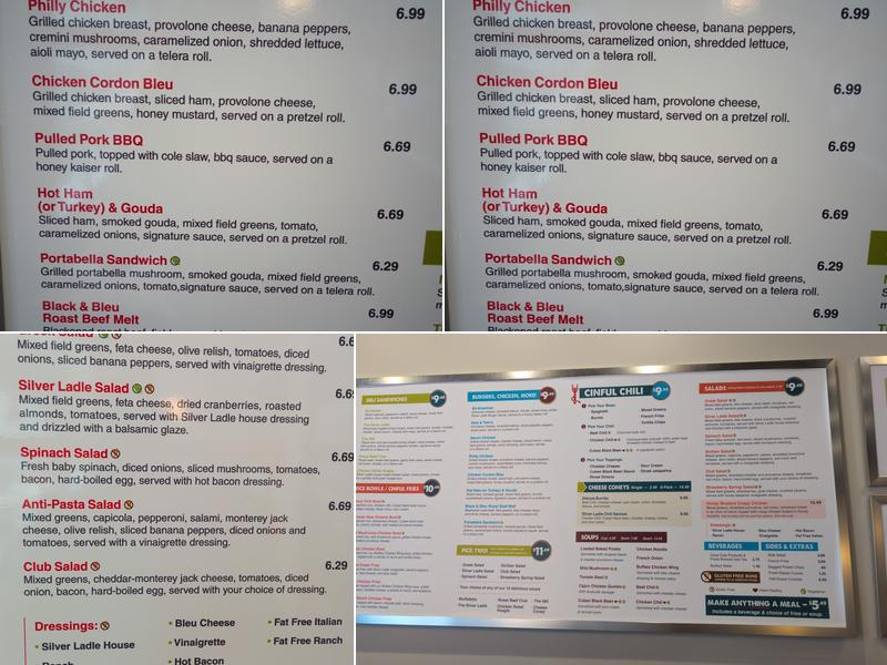 Silver Ladle Downtown Cincinnati Menu