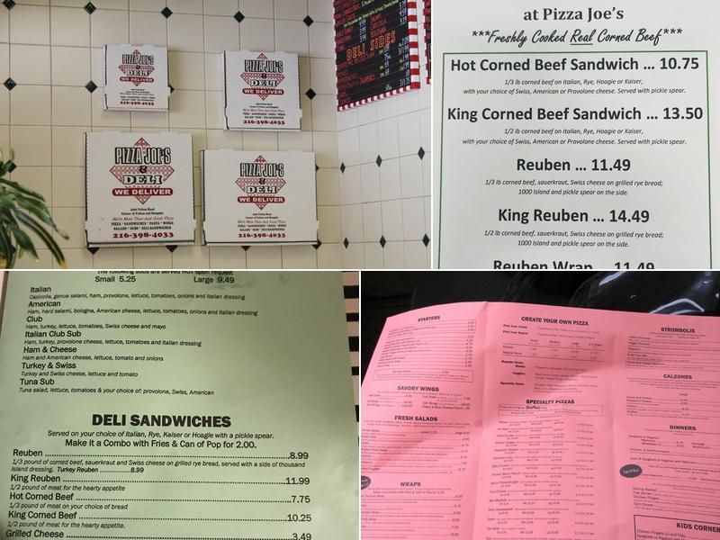 Pizza Joe's & Deli Menu