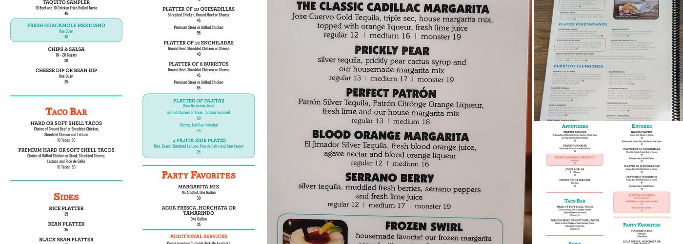 Jose Tequilas Mexican Grill and Bar Menu