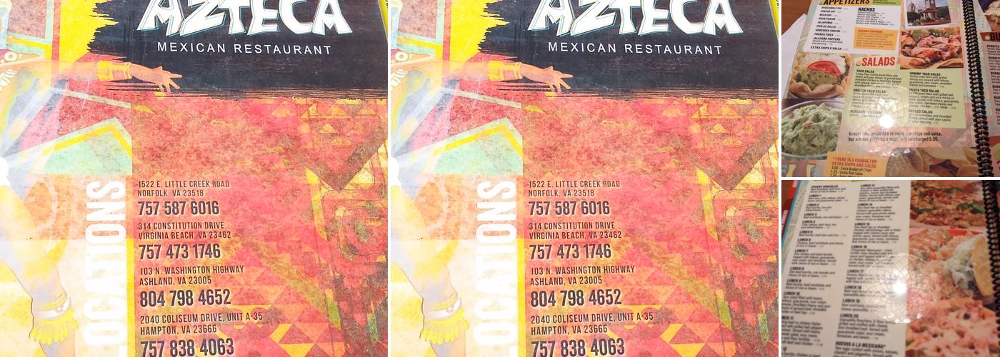 El Azteca - Norfolk Menu