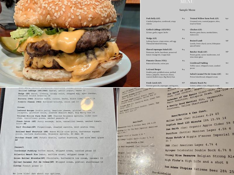 LeGrand Kitchen Menu