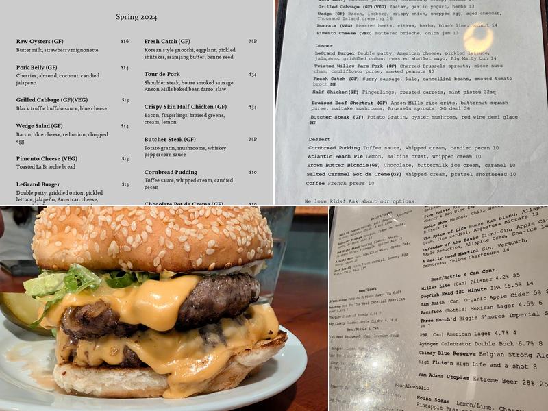 LeGrand Kitchen Menu