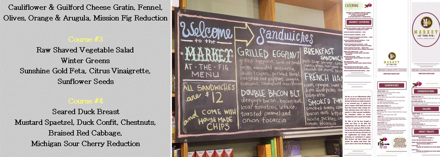 Market at the Fig Menu