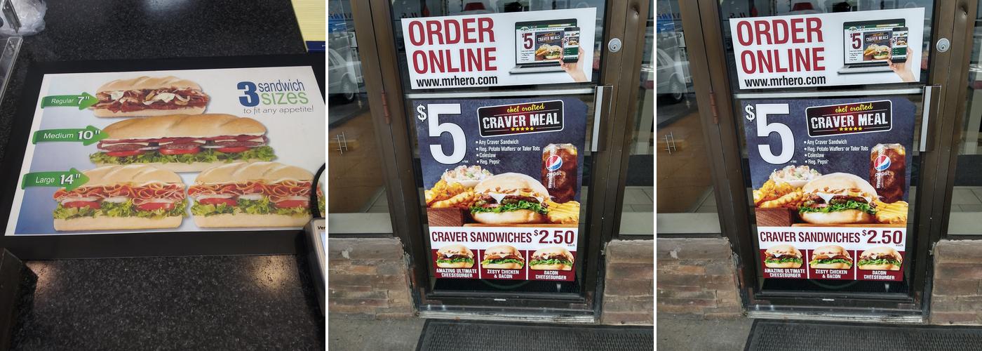 Mr. Hero Menu