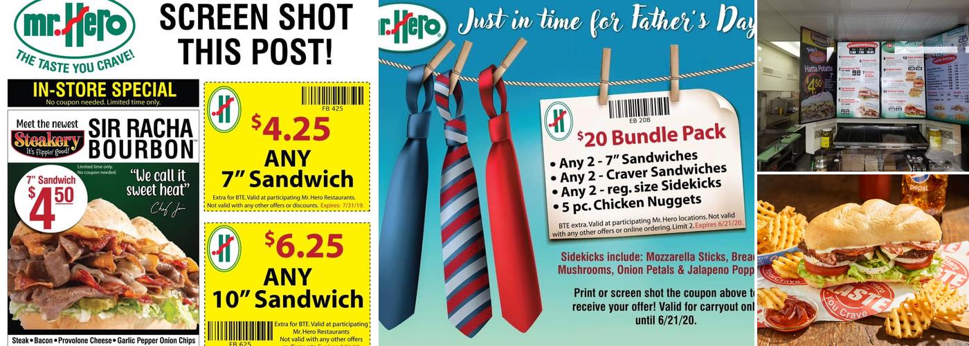 Mr. Hero Menu
