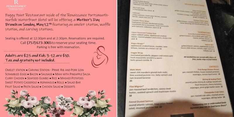 Foggy Point Bar & Grill Menu