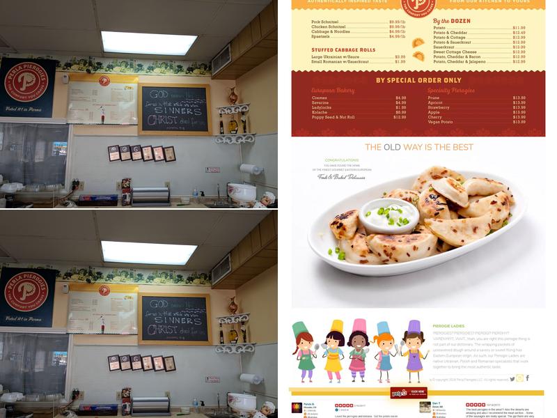 Perla Pierogies LLC. Menu