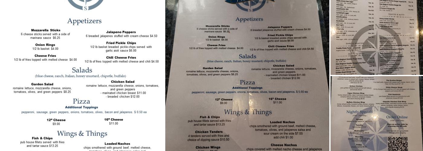 Liberty Lounge II Menu