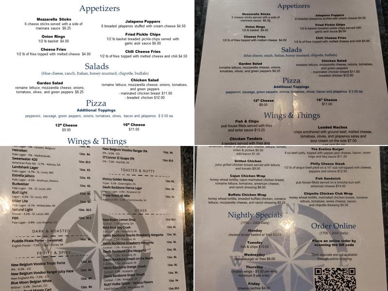 Liberty Lounge II Menu