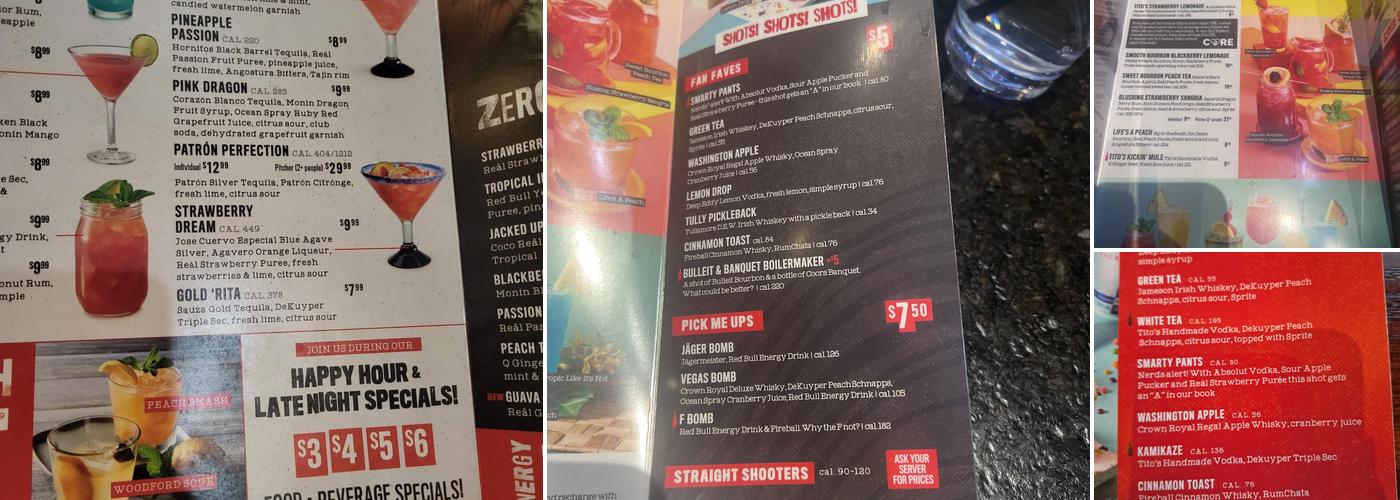 Smokey Bones Virginia Beach Menu