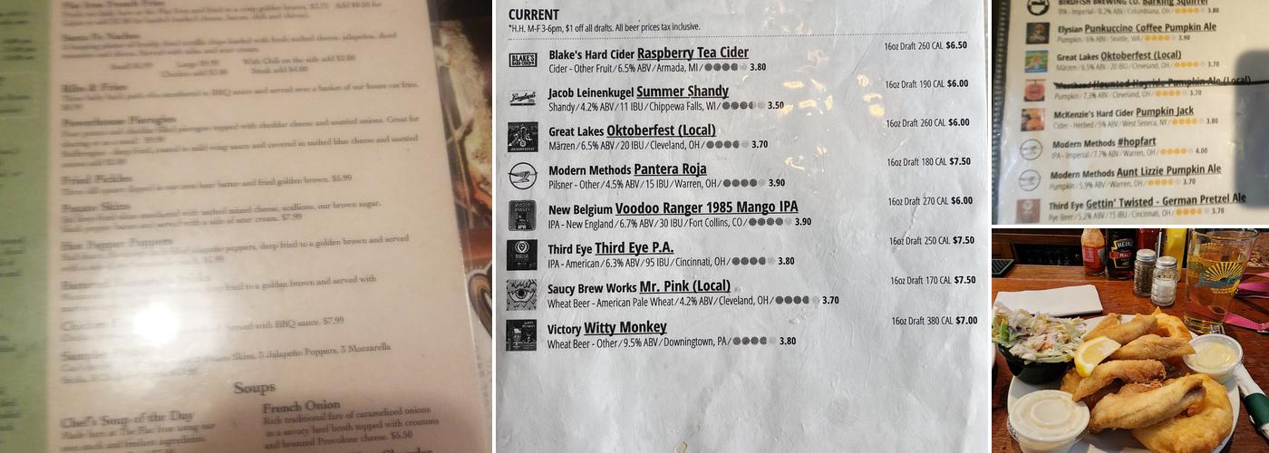 Flat Iron Cafe Menu