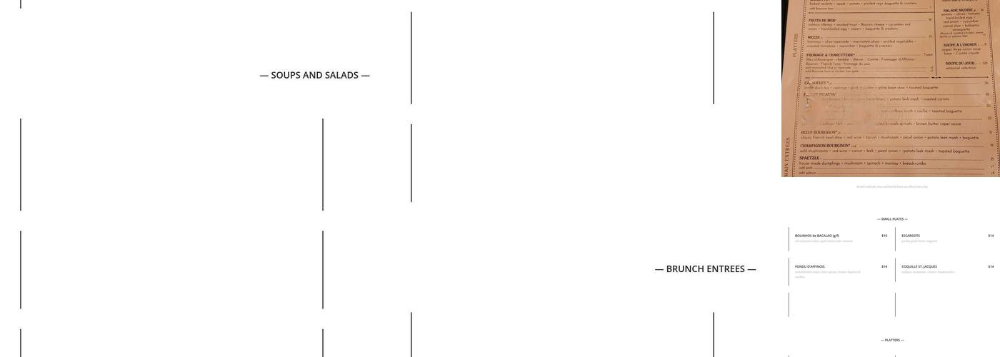 Le Petit Triangle Cafe Menu