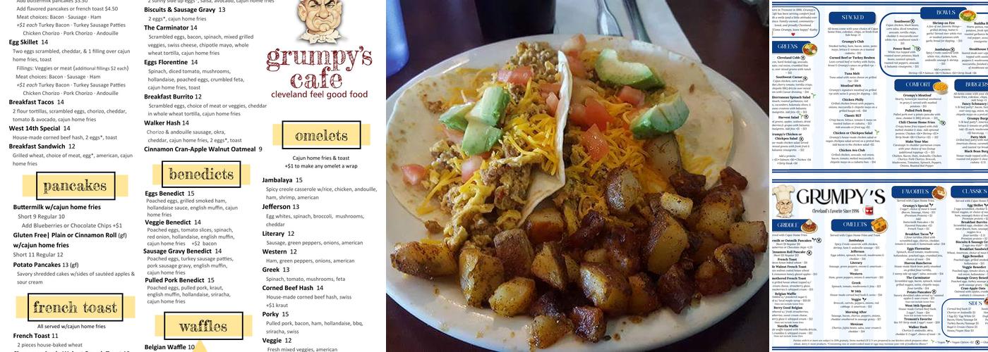 Grumpy's Cafe Menu