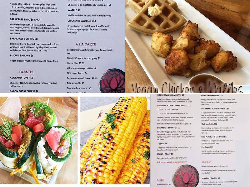 Water Garden Cafe Menu