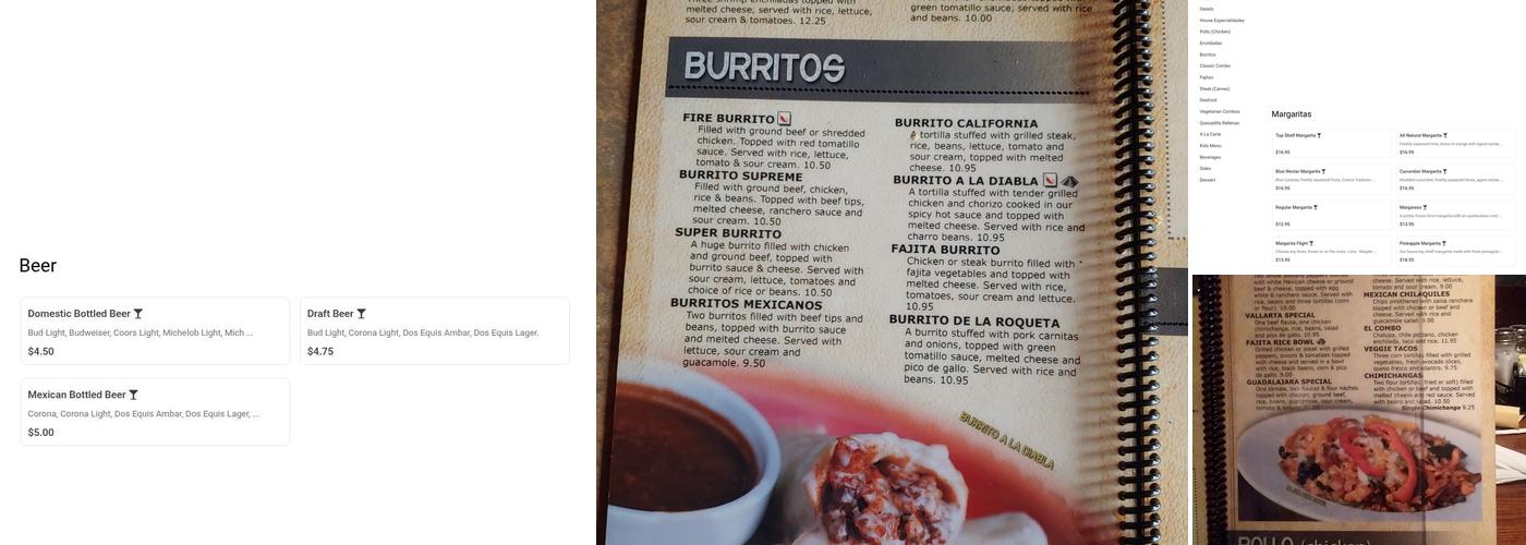 Maya Restaurant Menu