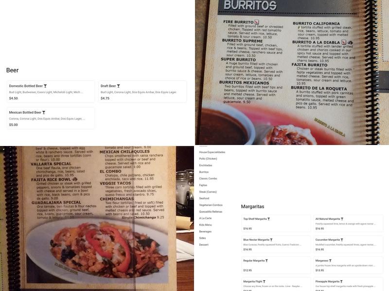 Maya Restaurant Menu