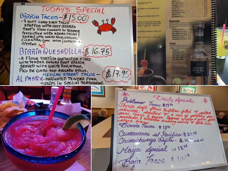 Cozumel Menu