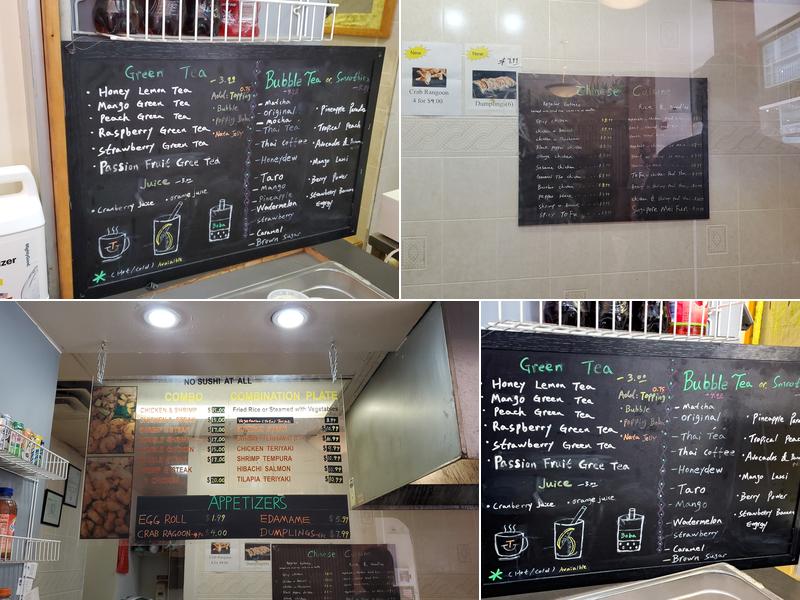 Sakura Japanese Food Menu