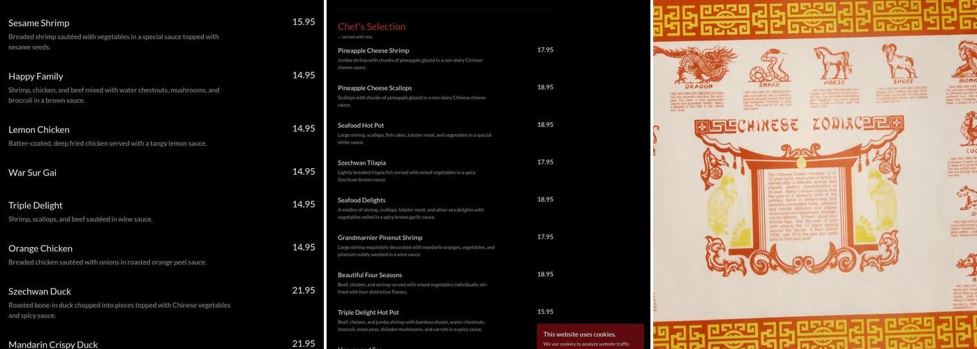 Szechwan Garden Menu