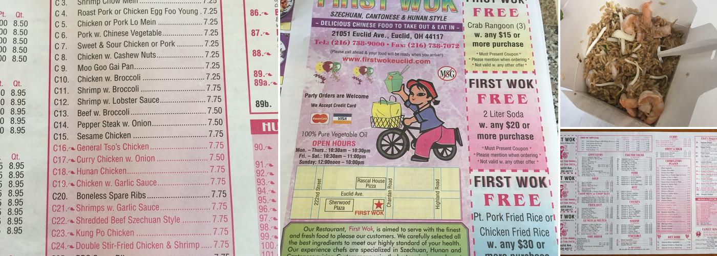 First Wok Menu