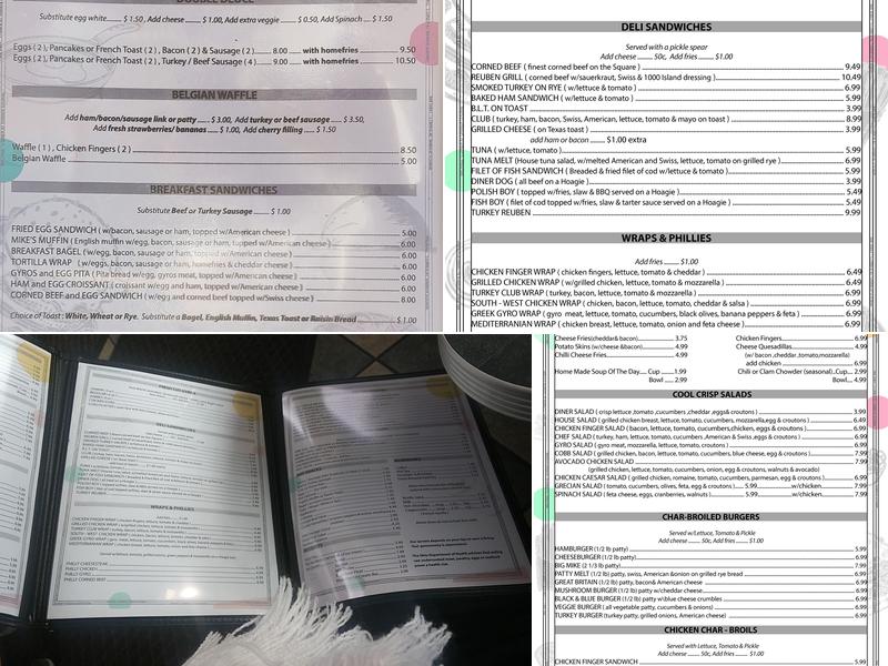 Michael's Diner At Shaker Square Menu