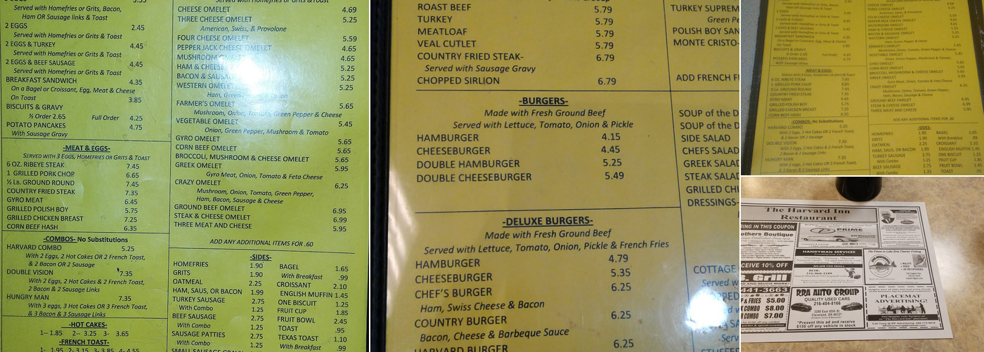 Harvard Inn Restaurant, Cleveland Menu, Reviews (169), Photos