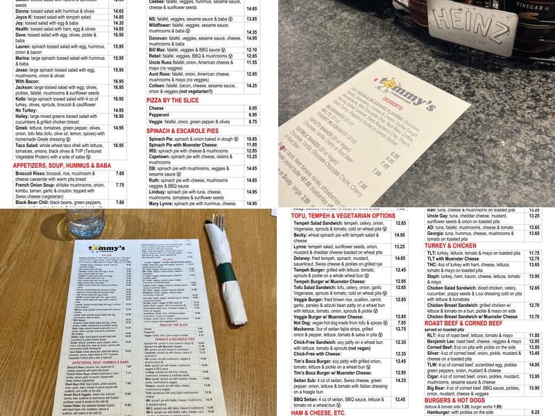 Tommy's Menu