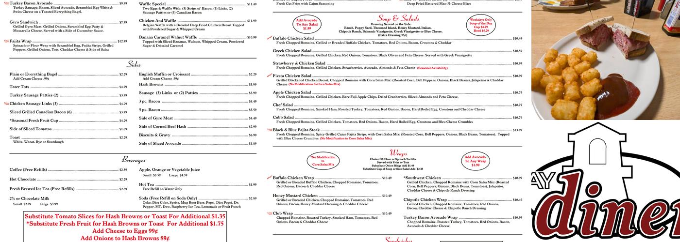 Bay Diner Menu