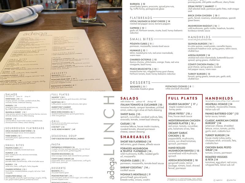 Adega Menu