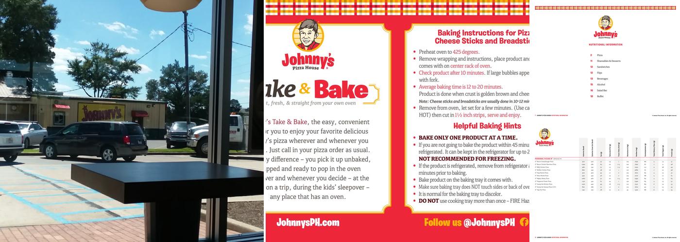 Johnny's Pizza House Menu