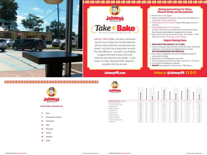 Johnny's Pizza House Menu