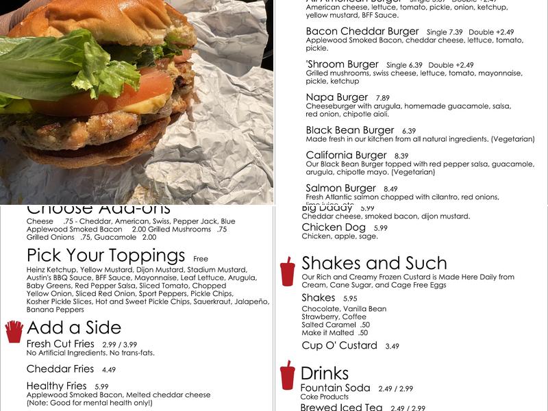 Burger Fresh Menu