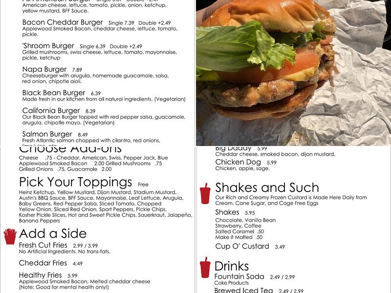 Burger Fresh Menu