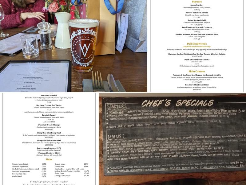 The Globe Inn, Alvington Menu