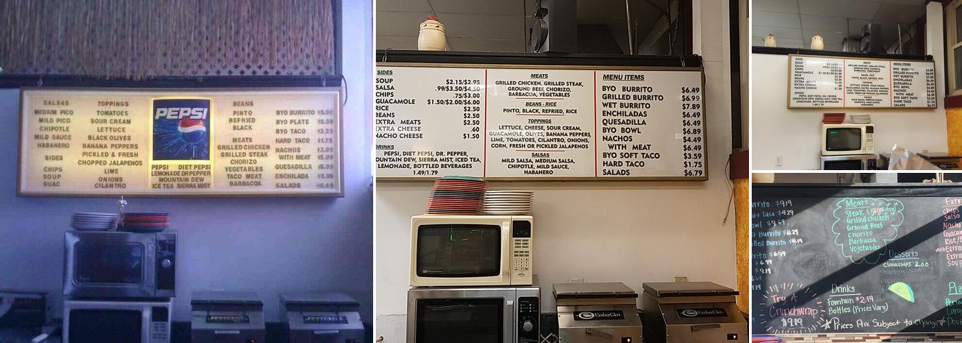 Chili Peppers Fresh Mexican Grill Menu