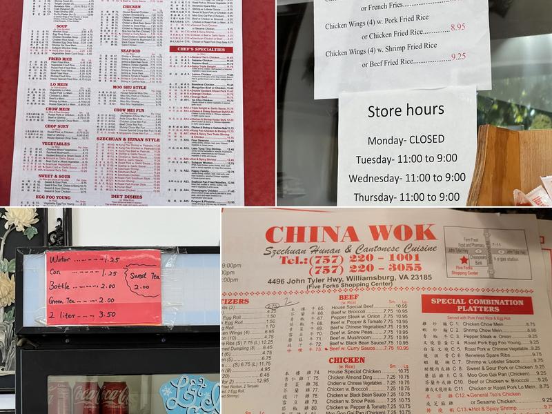 China Wok Menu
