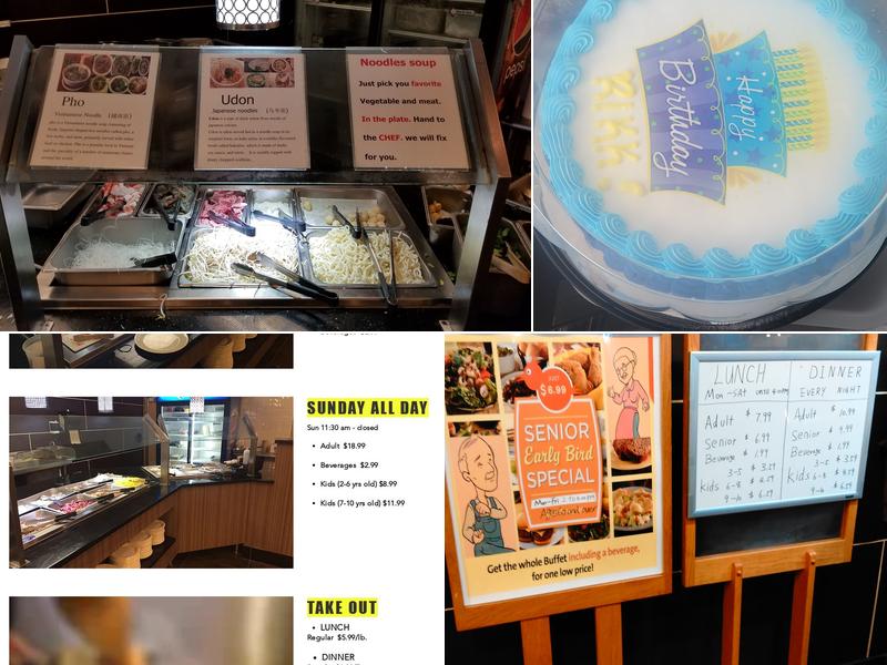 Fuji Grill Buffet Menu