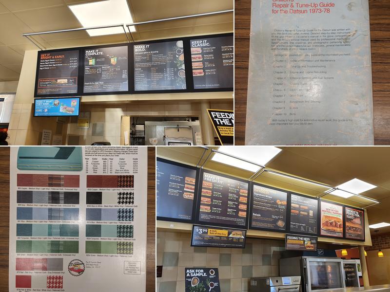 Subway Menu