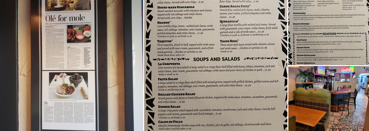 El Jardín Menu